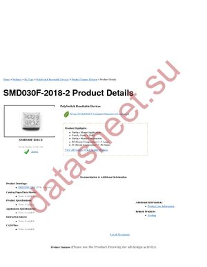 SMD030F-2018-2 datasheet  